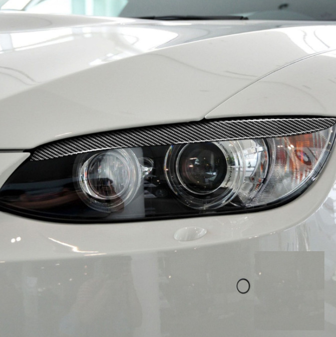 Carbon Fiber Headlight Eyelid Trim for BMW E92 E93 06-12