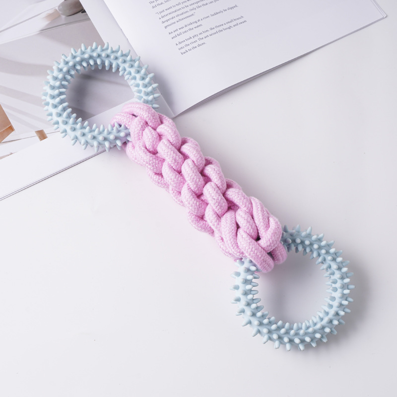 Juguete para mascotas de TPR de gran venta transfronterizo, palo de dentición para perros para entretenimiento, juguete de autoentretenimiento para cachorros duradero y resistente a las mordidas.