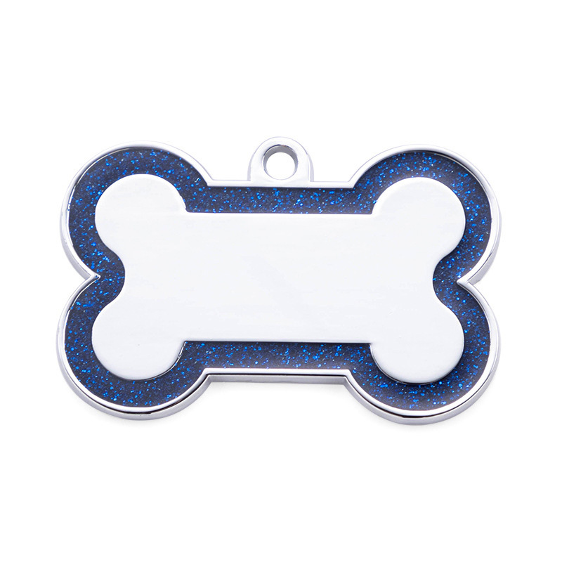 Hueso de acero para mascotas para perros tarjeta de identificación de hueso para perros tarjeta de metal para perros tarjeta de colgar accesorios
