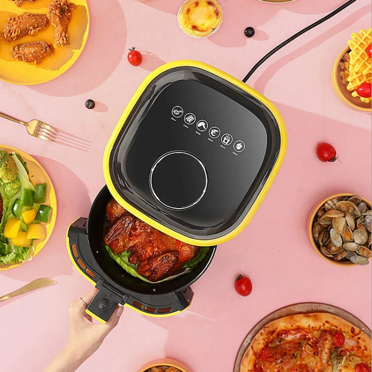 Полуавтоматическая большая емкость Smart Yangzi Мешок Air Fryer Pot 4L многофункциональная фритюрница французская французская французская французская французская Фритюрница Многофункциональная подарочная жизнь