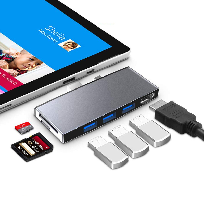 Adapt pro4/5/6 hub docking station USB3.0 SD/TF reader pd converter Pro4/5/6 Adapt pro4/5/6 hub docking station USB3.0 SD/TF reader pd converter Pro4/5/6