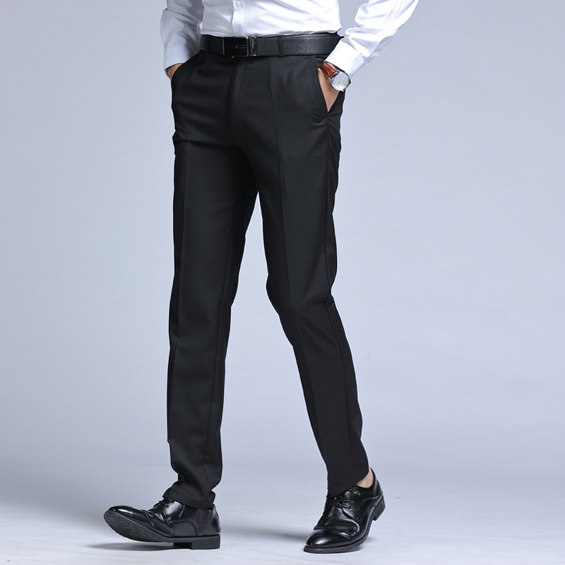 Autumn suit pants men's straight suit pants men's suit pants formal suit suit pants loose work graduation group best man clothes Spring