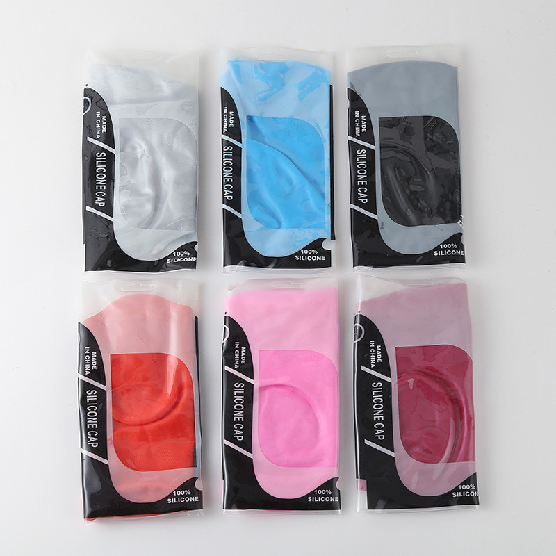 Gorros de nadador de ondas de alta calidad, gorras de nadador de silicona para adultos impermeables, gorras de nadador de silicona de cabello largo, fabricantes al por mayor