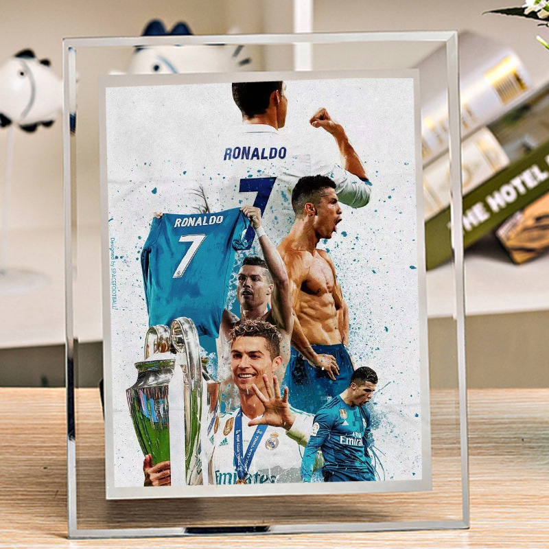 Ronaldo Ronaldo Ronaldo diy photo frame picture diy photo table dormitory desktop star should help the surrounding