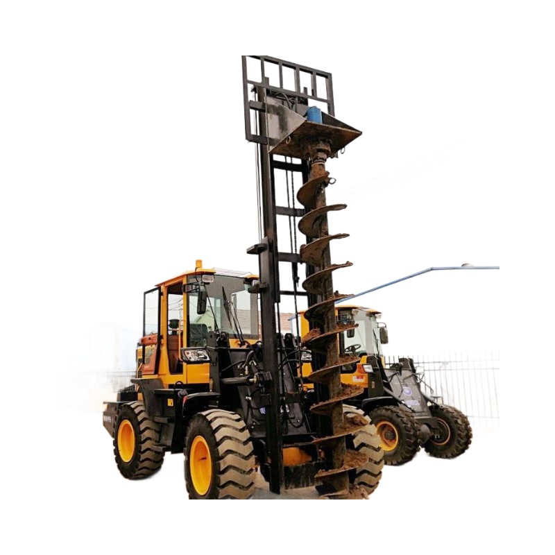 Máquina de perforación de perforación de poste de cable para construcción de ingeniería de control de profundidad de precisión