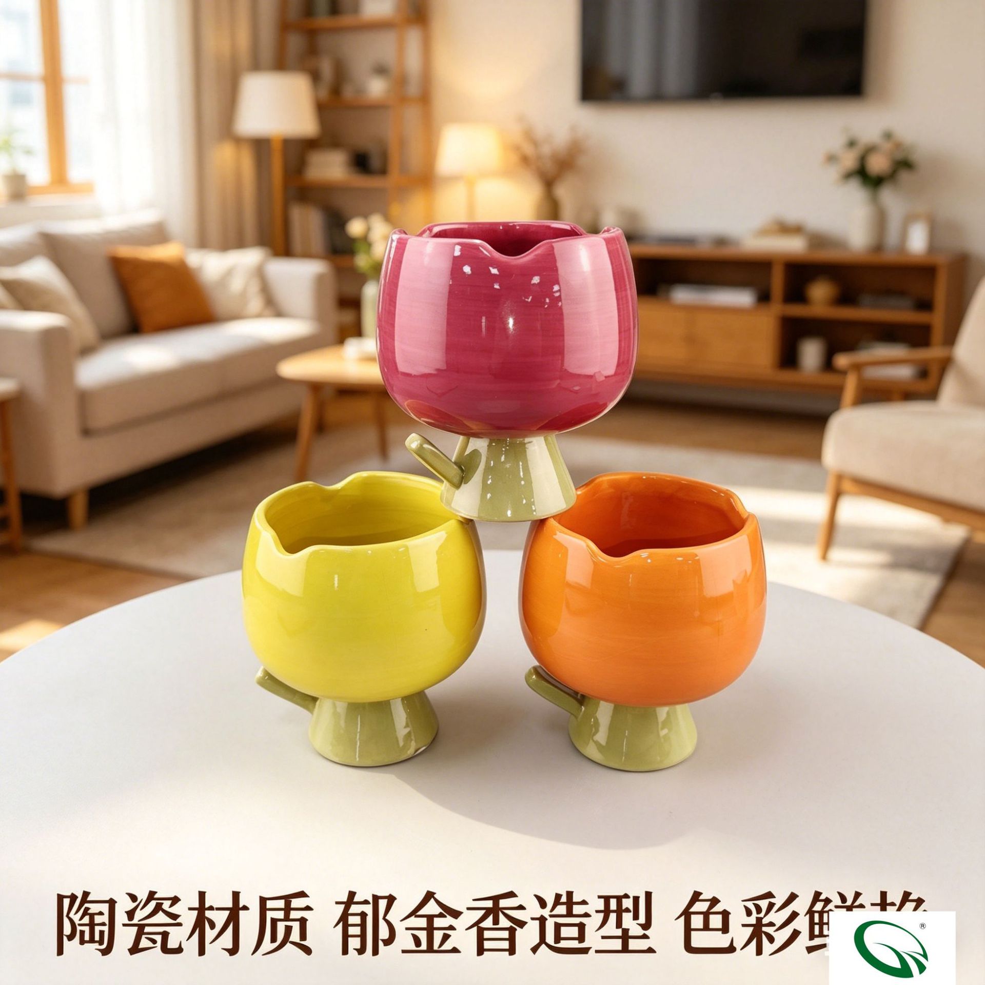 Customizado creativo flor de cera de incienso taza alta fragancia interior simple hecha a mano cerámica cera de soja acompañante regalo