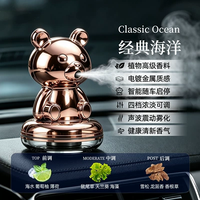 aromatherapy car fragrance lasting — Car Perfume Aromatherapy - hx001-little-bear-smart-aromatherapy-gold-classic-ocean