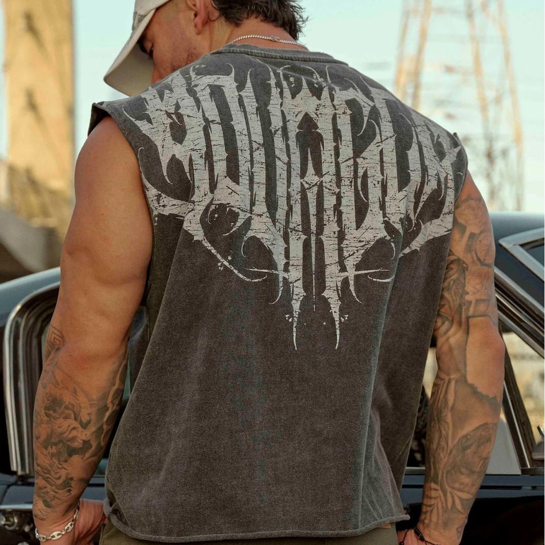 Youngla American Trendy Brand Men's Vest Summer New Jogging Sports Fitness Vest Fashionable Casual Sleeveless T-Shirt