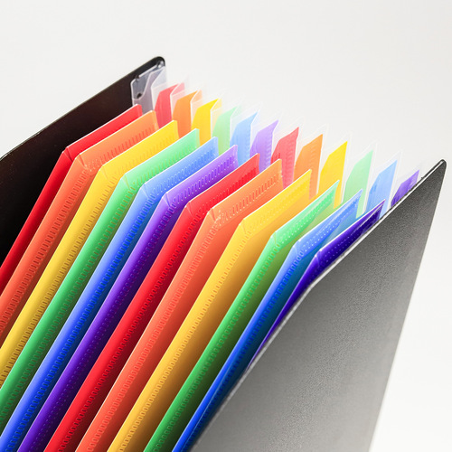 A4 accordion bag with 13 compartments, multi-layer file folder, test paper storage, document organizer