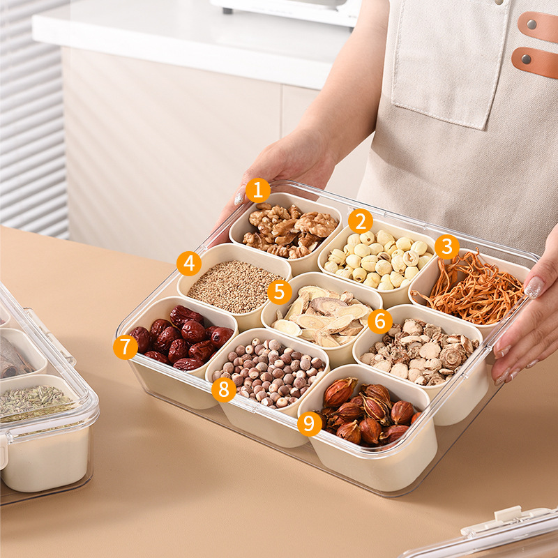 キッチン香料分格密封収納ケース家庭用サンショウ八角形調味料セット|undefined