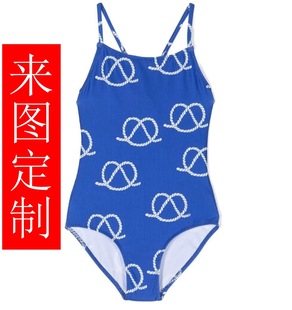 Girls, Kidsren and Boys Purple Blue Tie-Dye Sun Protection One-Piece Swimsuit High Elastic Spandex Swimsuit Factory