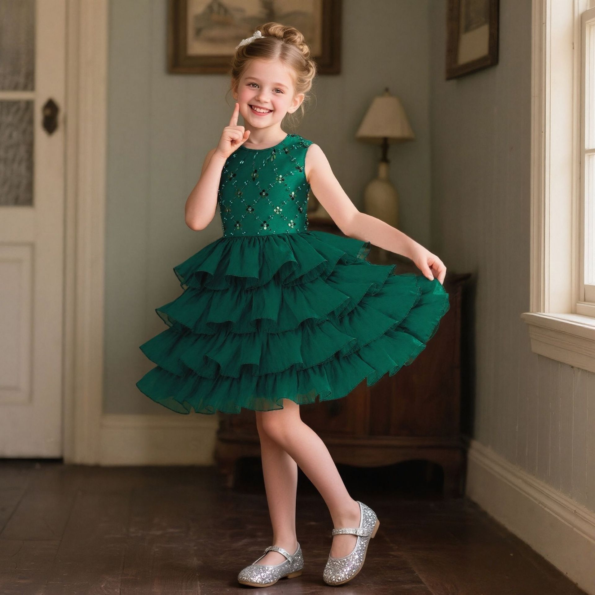 European and American Summer Hot Girls' Dresses Sequined Princess Kidsren's Evening Dresses Princess Dresses Kidsren's Clothing Tutu Skirts