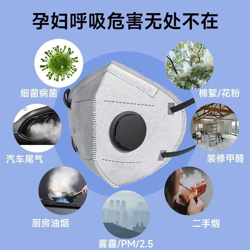 YiMaide KP95 マスク、油煙防止、ホルムアルデヒド防止、防塵、二層活性炭、8 層保護、8 枚独立パック|undefined