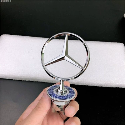 Mercedes-Benz engine hood emblem for C/E/S-Class e300l s400 c180, original factory Mercedes emblem (Car logo) - standard-