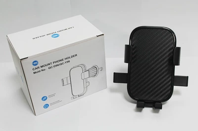 Car phone holder — Logo Rotating Phone Holder - t96-spiral-buckle-carbon-fiber