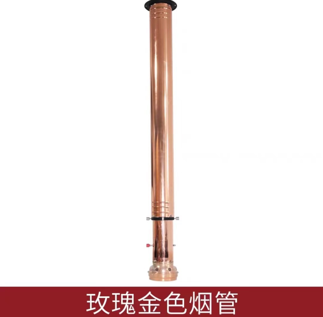 Asado coreano tubo de escape telescópico tubo de escape de acero inoxidable grueso tubo duro equipo de escape de aire de vidrio campana de escape de humo de barbacoa comercial
