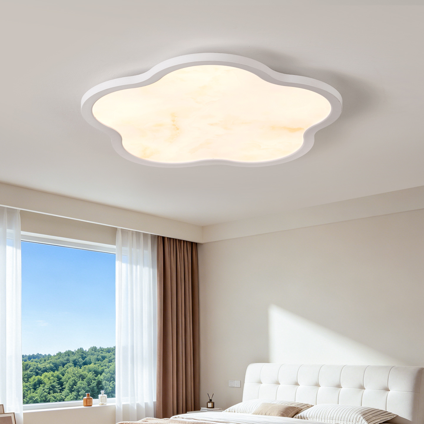 Da Guanyuan estilo medieval dormitorio lámpara de techo 2026 nueva habitación de niños de espectro completo lámpara de habitación de protección de ojos L263