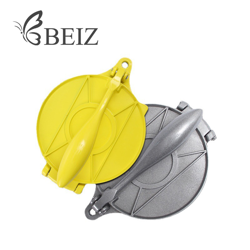 De aluminio de acero inoxidable de color de prensa de la torta mexicana multi-función manual tortillas masa de prensa que forma herramientas de cocina