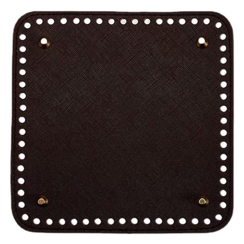diy Hyun-a woven bag bottom 18cm square handmade bag base PU leather bottom bag accessories wholesale