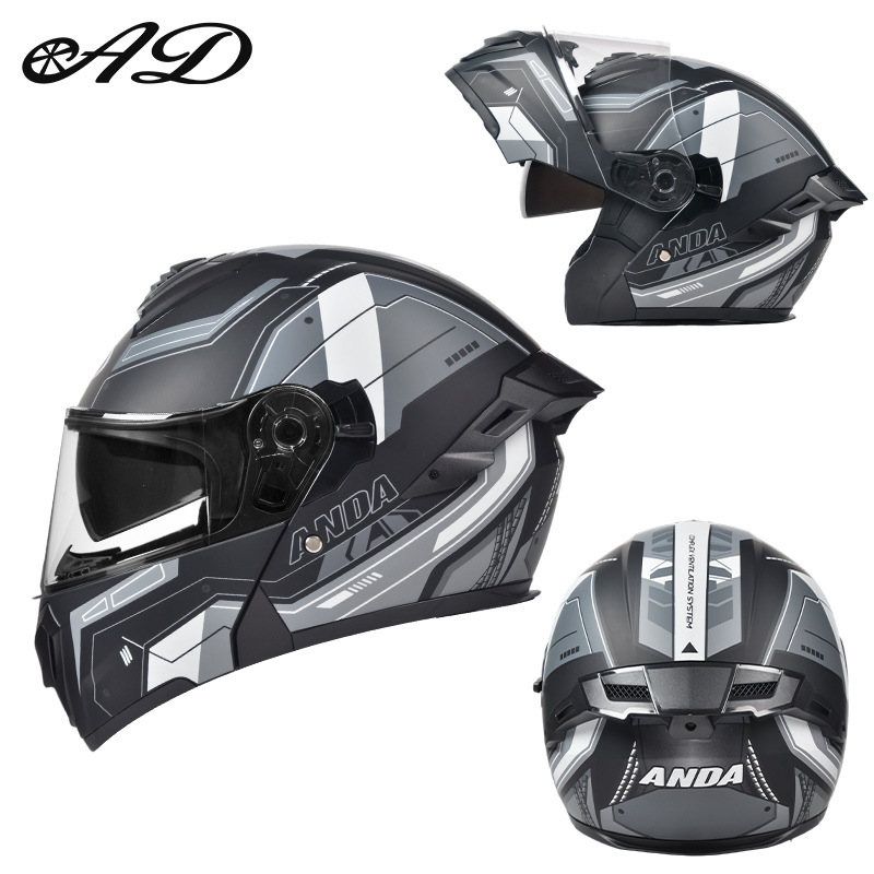 Casco de motocicleta eléctrica AD, casco de seguridad de invierno para hombres y mujeres, casco completo general de cuatro estaciones, casco de certificación 3C