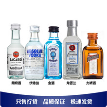 进口小酒版便利店调酒套装组合百加得洋酒威士忌伏特加长岛冰茶
