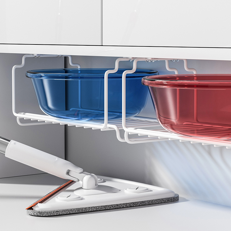 Bathroom washbasin storage shelf bathroom suspension -free punch…