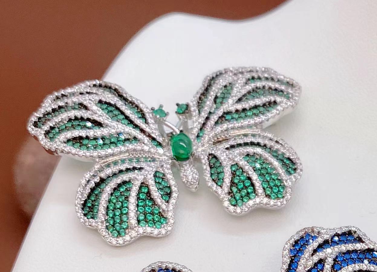 Unisex Gender Casual Elegant Lady Pin Butterfly Copper Plating Butterfly Unisex Brooches 1 Piece