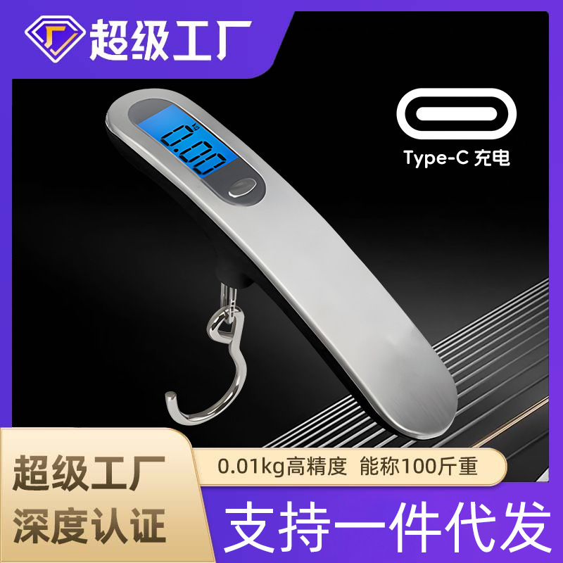 Teyi Satchel Scale Digital Scale 50kg Satchel Luggage Scale Handheld Weighing Scale Wholesale Mini Express Crane Scale