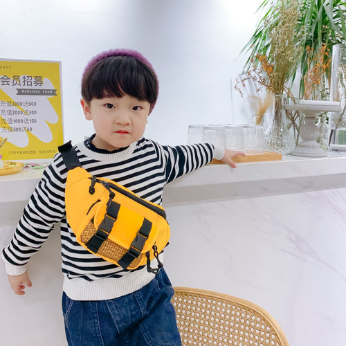 Korean Trendy Children's Bags 2024 New Modern Trendy Cool Boys Crossbody Bag Casual and Versatile Little Girls Shoulder Bag