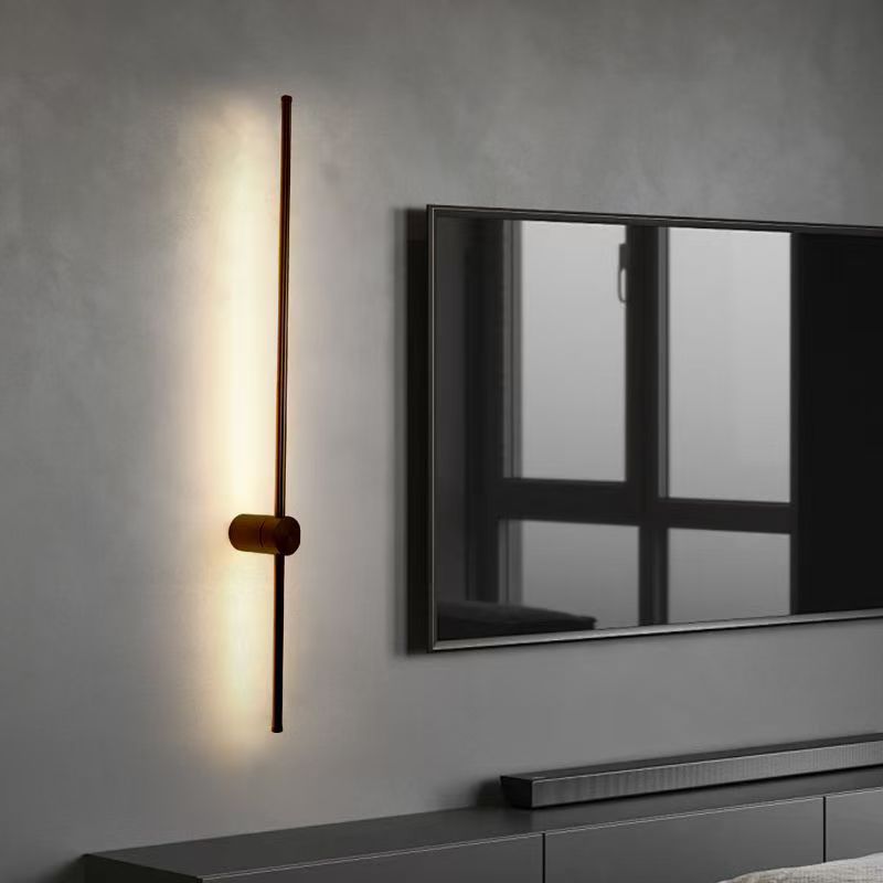 Lámpara de pared larga moderna simple cama dormitorio sala de estar pasillo linterna de pared lineal transfronteriza explosión lámparas al por mayor