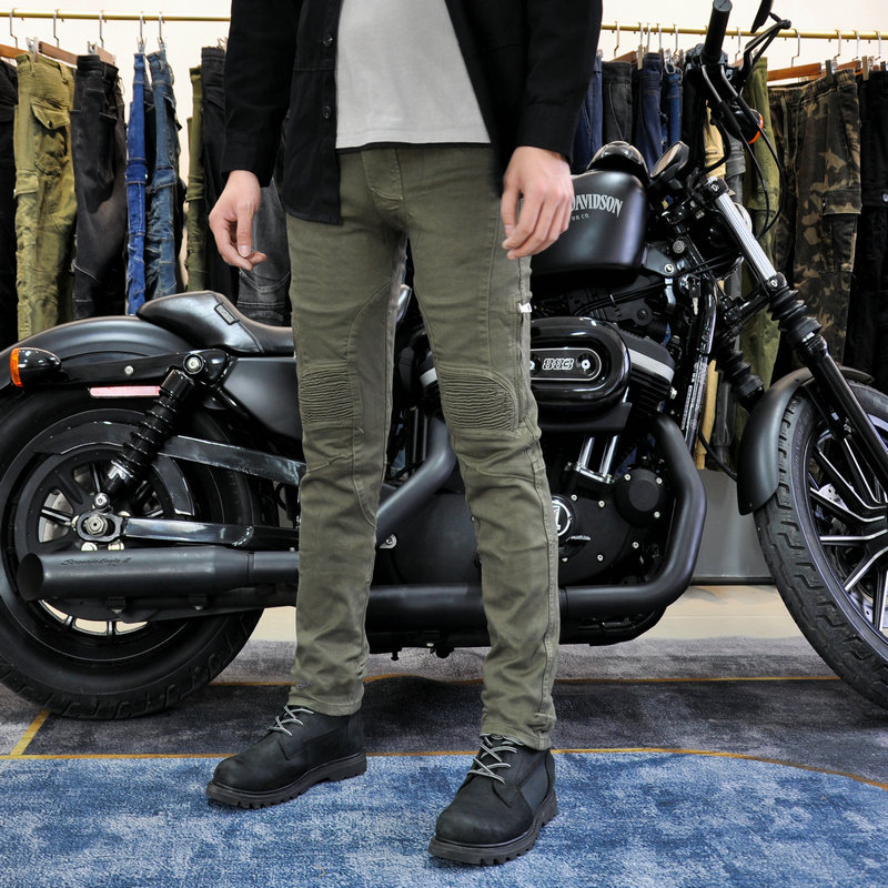 Cruz-Frontera al por mayor motocicleta pantalones vaqueros de los hombres y las mujeres retro SLIM-Fit anti-caída pantalones estiramiento cross-country pantalones de la motocicleta