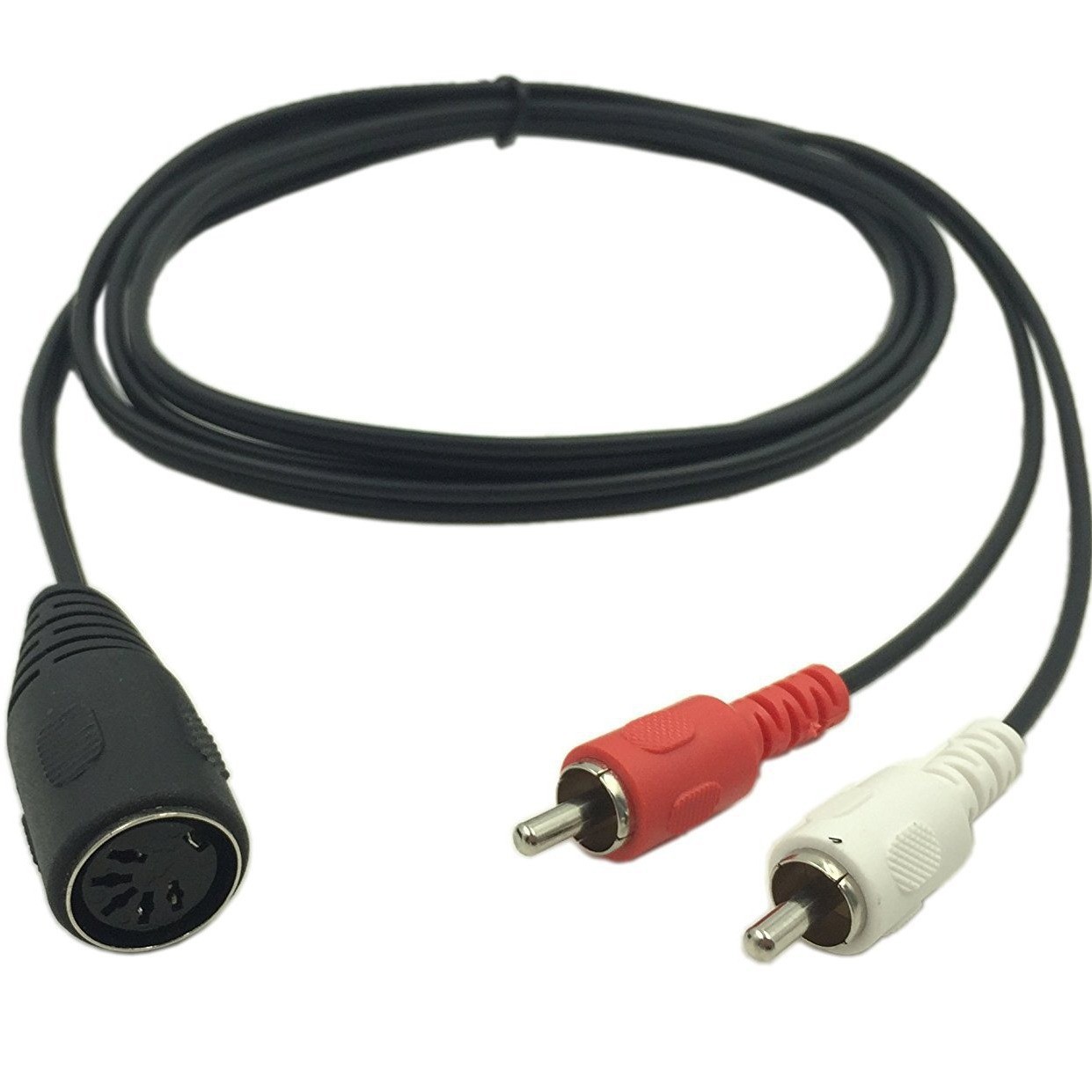 5-pin DIN female to 2RCA Lotus vintage audio equipment adapter cable 5 Pin Din Female audio cable 5