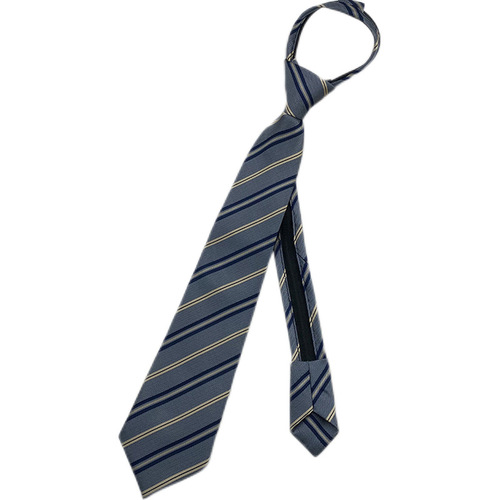 Red gold zipper striped tie JK/dk hand-knotted campus style unisex style free of charge gray collar flower versatile