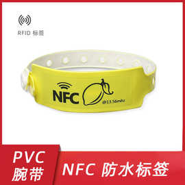 RFID芯片感应手环 娱乐会展活动防水PVC一次性手腕带