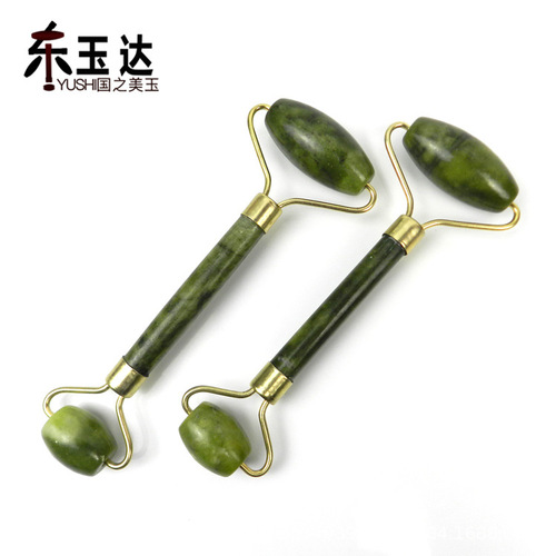 Factory Aventurine Jade Roller Face Massage Beauty Stick Green Wind Jade Facial and Eye Roller Massager