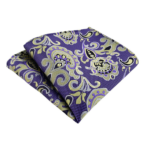 Men's handkerchief square  fashionable and elegant polyester large floral suit square pocket square