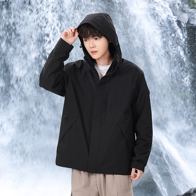 【极境雨】户外三合一冲锋衣防风防雨登山服男女宽松休闲夹克外套|undefined