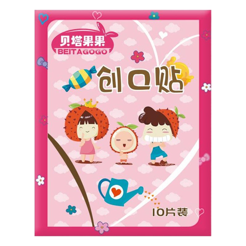 Banda de dibujos animados-Ayuda lindo estilo coreano niños transpirable impermeable Banda-Ayuda OK estiramiento torniquete 100 piezas