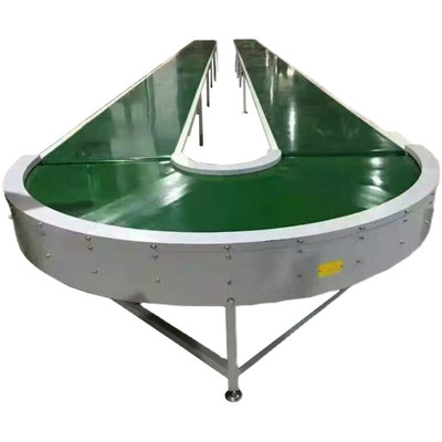 turn a corner Conveyor 90 degree 180 Annulus Conveyor line logistics express sorting Power roller Conveyor line