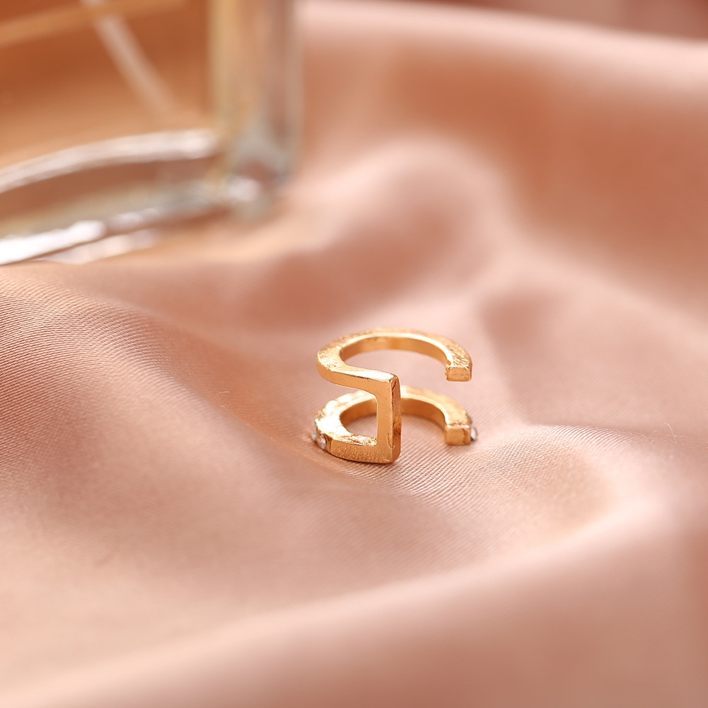 U Shape Fashion Alloy Rhinestones Earrings display picture 4