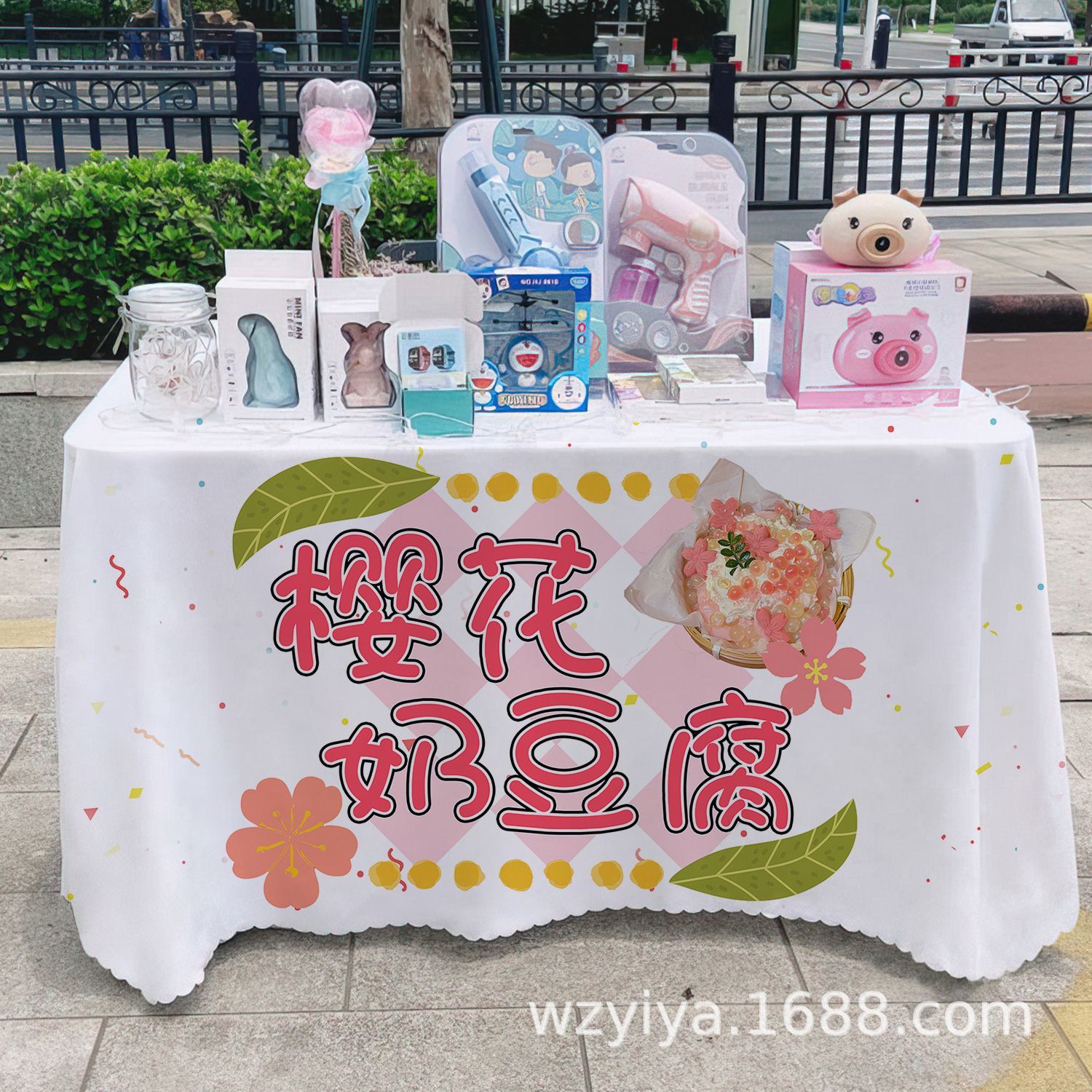 Mantel de tofu con leche de cerezo