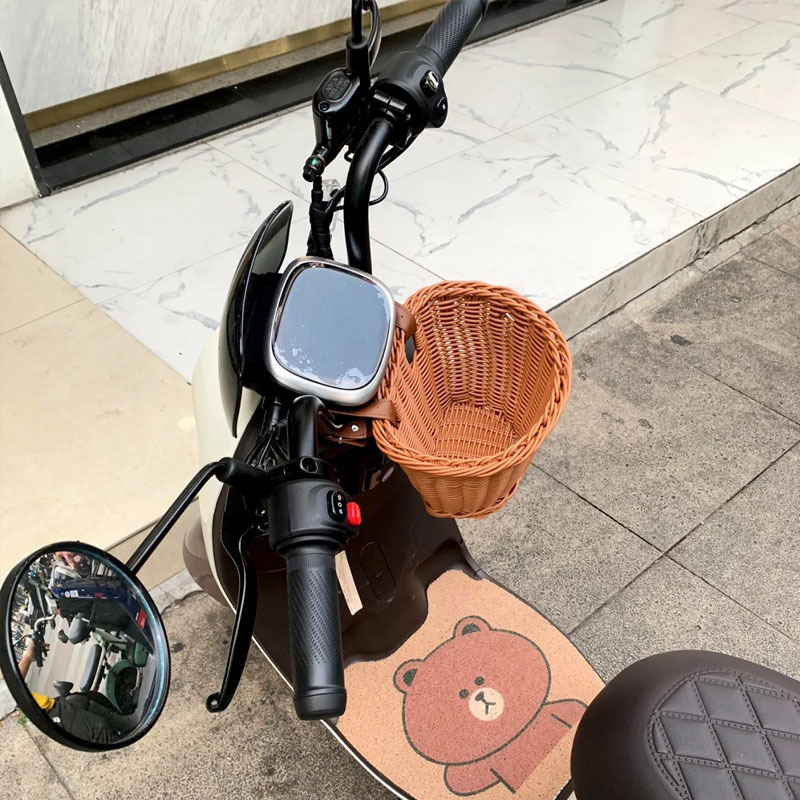 電気自動車バスケットハンギングバッグ、フロントバッグ、ヘルメット用大容量バッグ、Yadi Emma アクセサリー、ユニバーサルバスケット|undefined