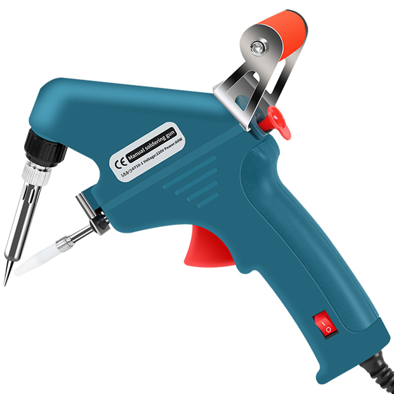 Pistola de soldadura térmica interna de 100W de mano cuidadosamente seleccionada transfronteriza, soldador eléctrico de mano de 110V de doble calibre de EE. UU. Y Europa entrega automática de estaño