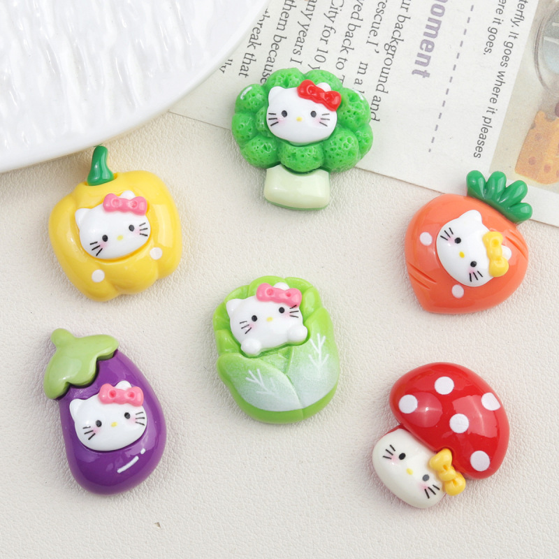 漫画 diy 樹脂アクセサリージュエリー野菜子猫クリーム接着剤ヘアピン携帯電話ケース靴バックルキーホルダーペンダント|undefined