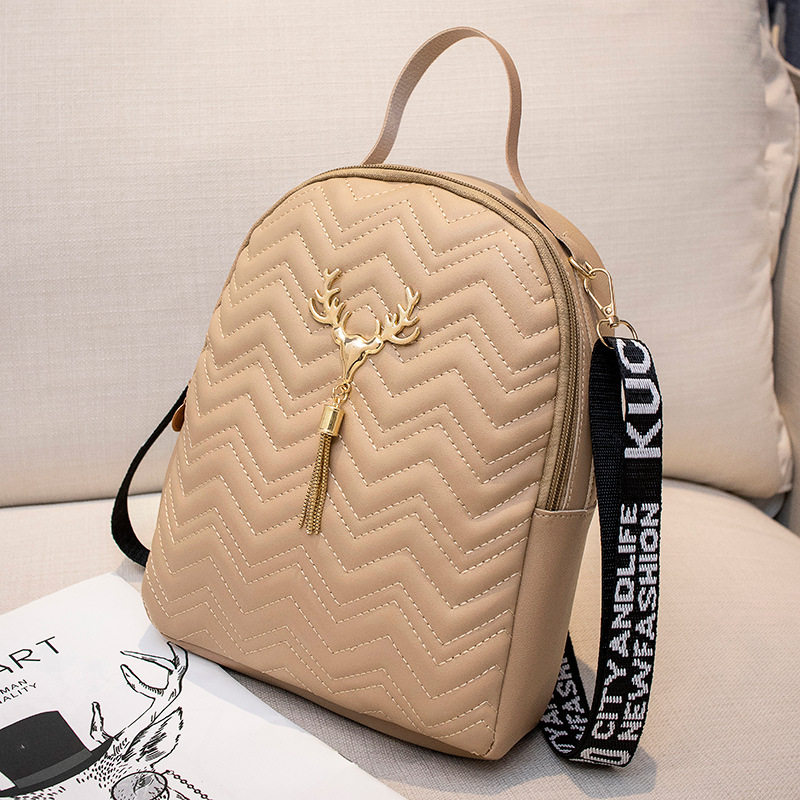 Bolso de mujer 2023 nueva ola bordada borla cinta decorativa mochila bolso de hombro casual