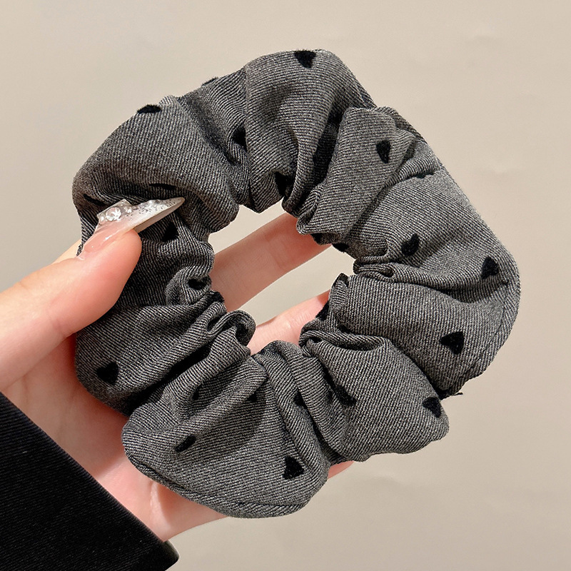 2026 nuevo estilo coreano super grande anillo de pelo intestino grande niñas de alto nivel de sensación de cabello de flores cuerdas de cabello de cordón de goma adornos para el cabello
