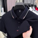 Pure Cotton Summer New Men's T-Shirt Embroidered Classy Loose Fashion Thin Half-Sleeved Lapel Ice Silk Short-Sleeved Men's T-Shirt