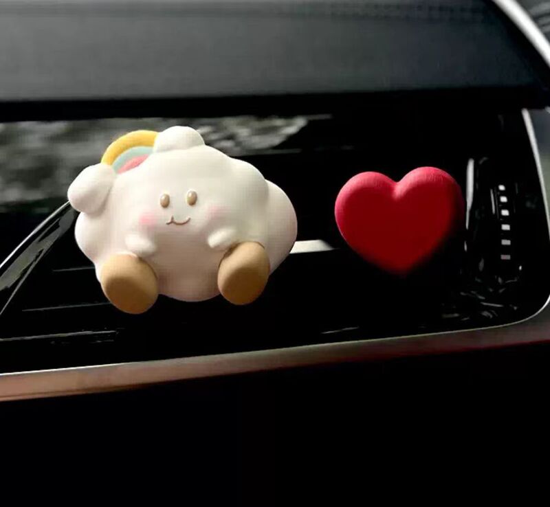 車のアロマセラピーかわいいぽっちゃり雲ベビーカー中央制御空気出口ディフューザー装飾ギフト|undefined