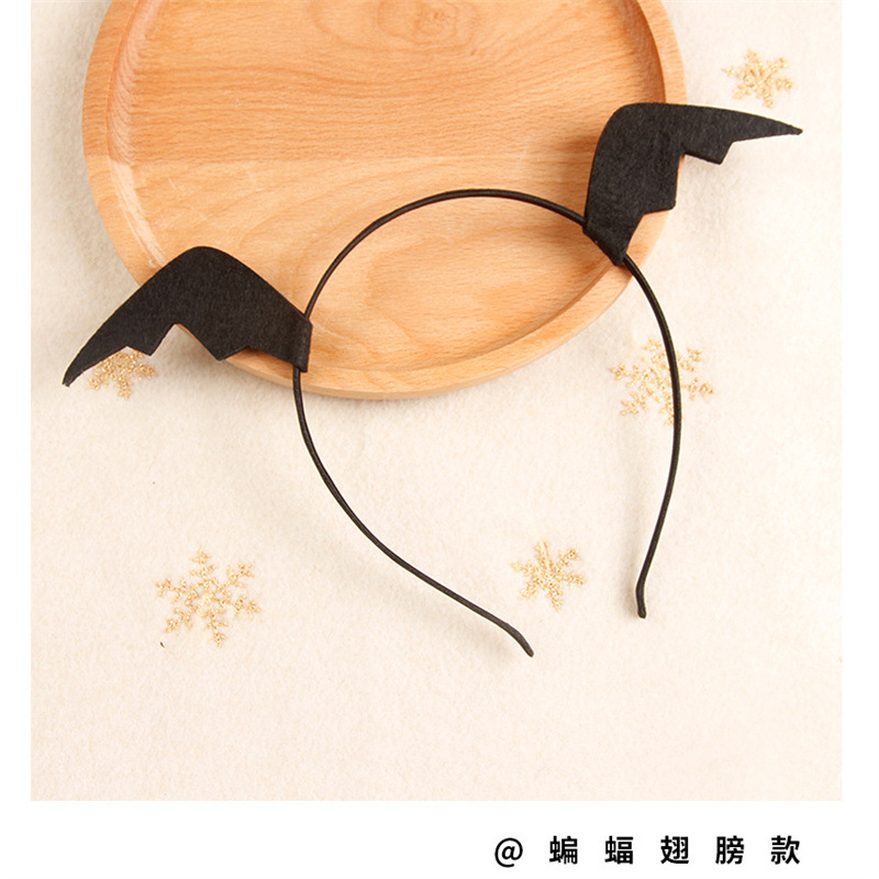 2022 nuevo Halloween diadema bat diadema fantasma Festival etapa rendimiento partido atmósfera decoración bat diadema