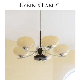 Lynn's立意 奶油风中古客厅吊灯 复古餐厅卧室法式书房北欧主卧灯